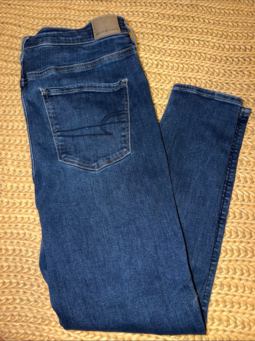 American Eagle Outfitters Deep Indigo Hi-Rise Jegging Jeans 16r - Picture 4 of 4
